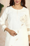 Summer Away | White Lotus Kurta Top