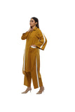 Mustard Khadi Kurta Set