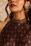 Ajrakh | Halter Tunic With Sharara Set