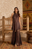 Ajrakh | Halter Tunic With Sharara Set