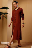 Copper Shirt Dress