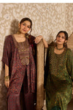 Ajrakh | Long Kurta & Wide Leg Pants Set