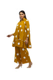 Polka Shirt Dress Set