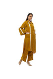 Mustard Khadi Kurta Set
