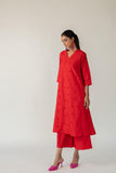 Echo | Rouge Polka Kurta