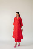 Echo | Rouge Polka Kurta