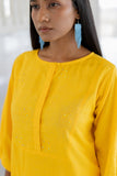 Echo | Sunflower Yellow Kurta