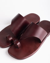 Monochrome Open Toe Slides