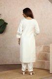 Summer Away | White Lotus Kurta Top