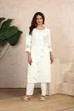 Summer Away | White Lotus Kurta Top