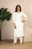 Summer Away | White Lotus Kurta Pants
