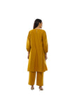 V-Neck Pleated Dress Set