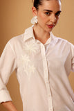 Cotton Embroidered Beach Shirt