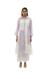 Checked Collar Shirt Dress Set