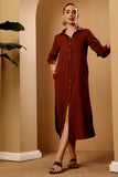 Copper Shirt Dress