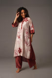 Print Collar Suit