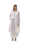 Checked Collar Shirt Dress Set