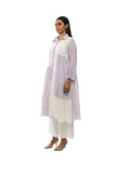 Checked Collar Shirt Dress Set