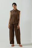 El Nua | Brun Oxford Pant