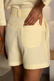 Checks '26 | Sunlit Grid Shorts