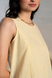 Checks '26 | Soft Lime Grid Top