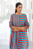 Echo | Poppy And Blue Stripe