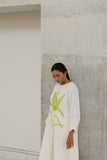 Echo | Vanilla Mist Embroidered Top
