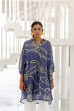 Echo | Blue Wildflower Bandhej Set