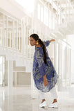 Echo | Blue Wildflower Bandhej Set
