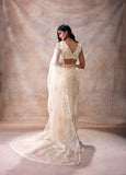 Zaira | Pre Embroidered Skirt Saree Set With Belt