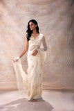 Zaira | Pre Embroidered Skirt Saree Set With Belt