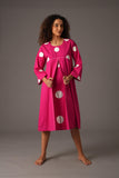 Pink Pleated