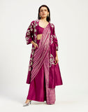 Abacus | Dani Techno Saree with Pants and Blouse