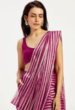 Abacus | Dani Techno Saree with Pants and Blouse